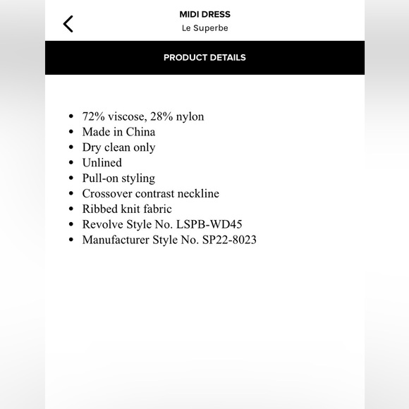 LE SUPERBE Color block Midi Dress - Picture 6 of 7